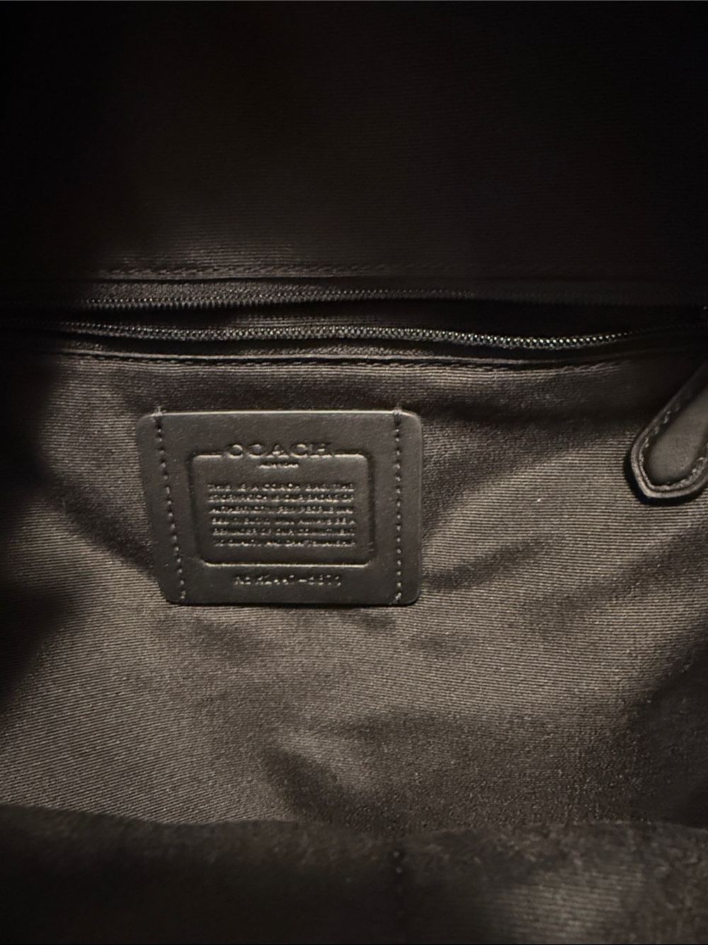 Coach Brown Signature Backpack with Black Leather Trim - Picture 8 of 14
